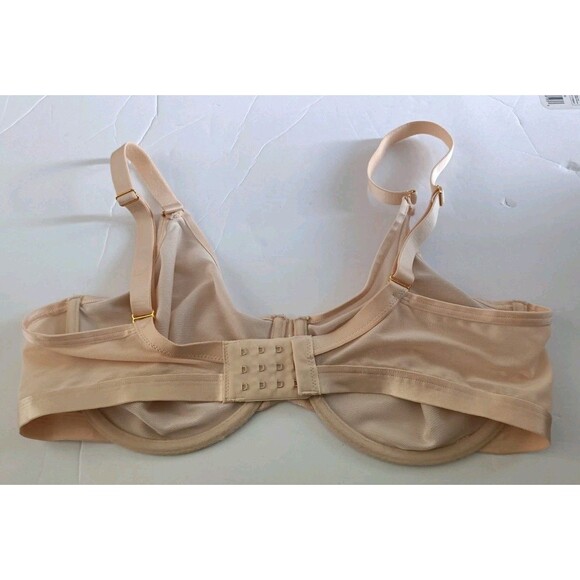 Soma Unbelievable Minimizer Bra Size 38D Pale Sand Unlined Underwire Balconett - Picture 3 of 7